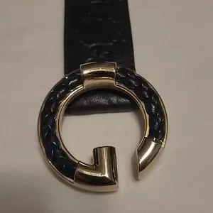 Gucci belt ref. 170865-1766-85-34 made in Italy Authentic Gucci Belt Thin Monogram Leather and Canvas Black  main image 4